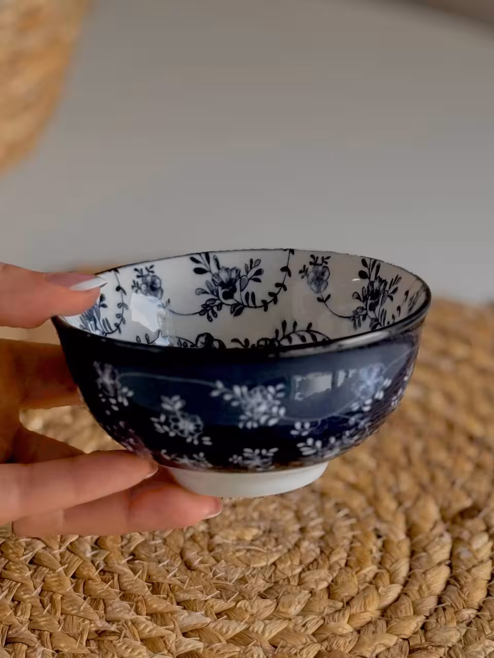 کاسه ماست خوری- طرح قلم آبی کد 110