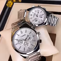 ساعت مچی ست آی‌واچ اورجینال نقره ای مدل 190328M (سه موتوره)