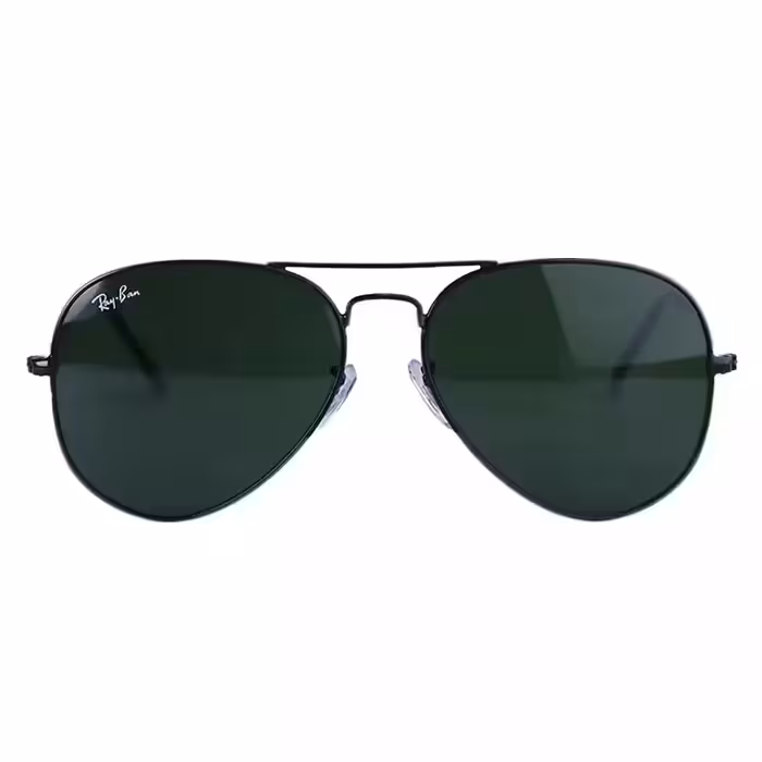 عینک آفتابی ری بن مردانه فلزی عدسی سبز خلبانی RB 3025/5