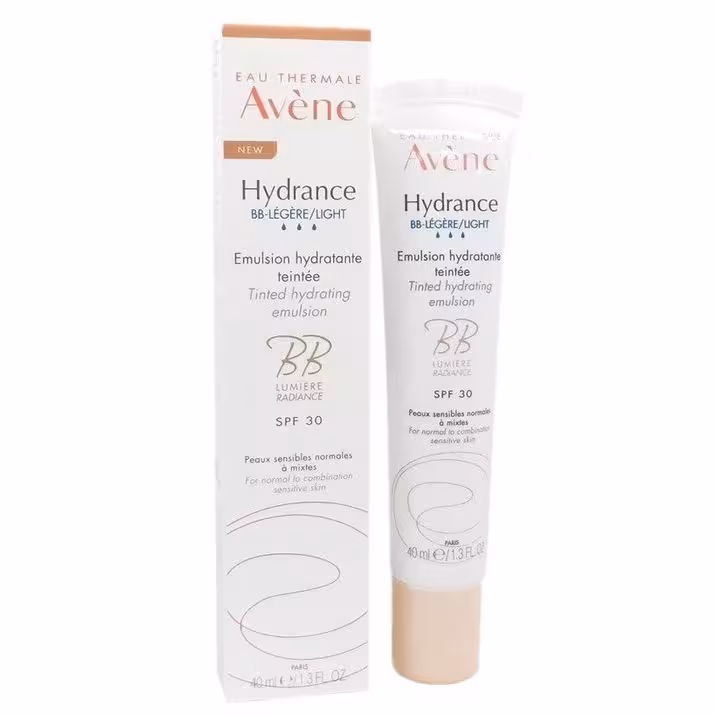 ب ب کرم اون Avene آبرسان مدل Hydrance رنگ لایت حجم 40 میل