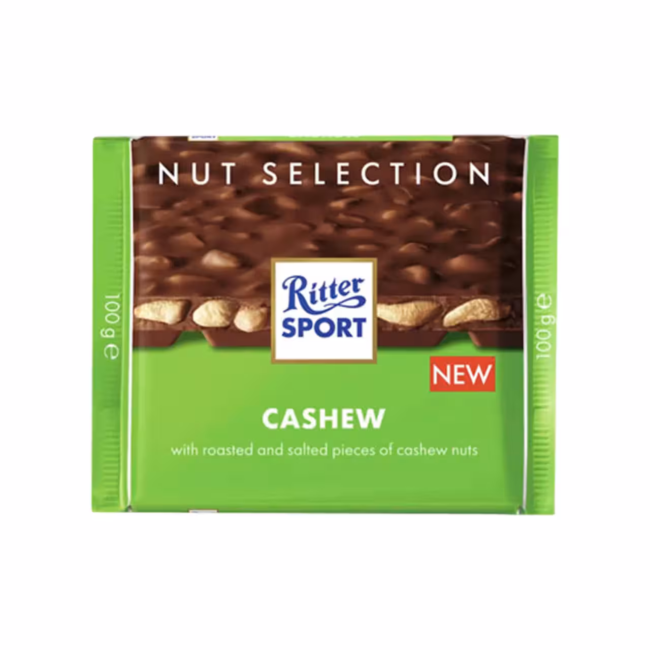 شکلات ریتر اسپرت با بادام هندی نمکی – 100 گرم