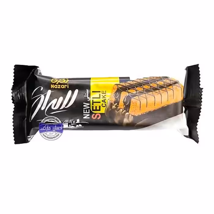 کیک لایه ای با روکش کاکائویی ستلی نظری 55 گرمی