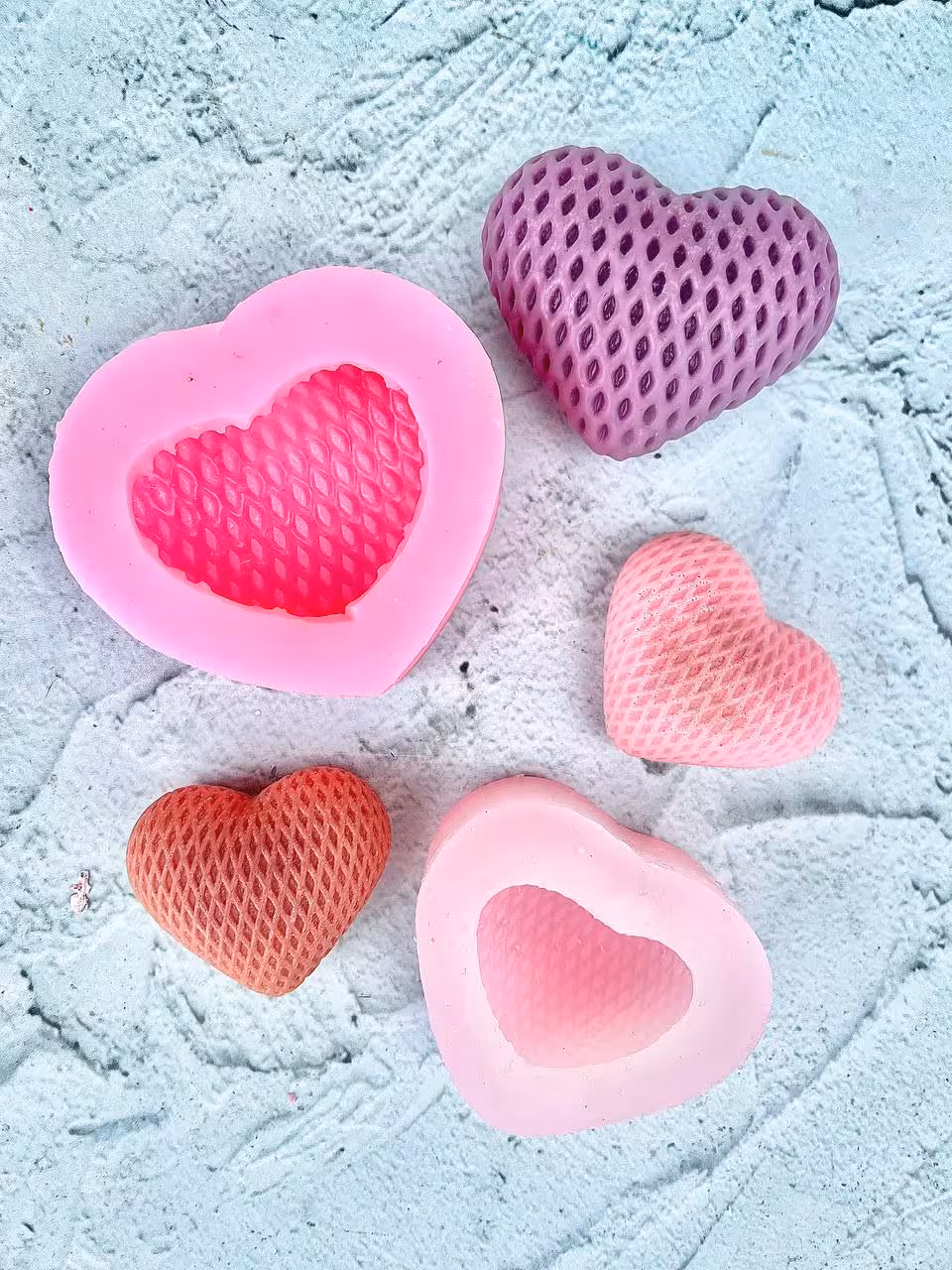 قالب سیلیکونی قلب حصیری