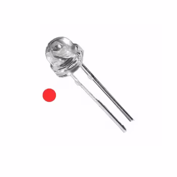 ال ای دی LED کلاهی قرمزشفاف سایز 5 میل برند TM