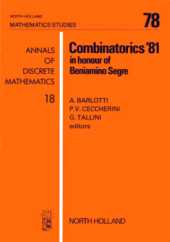 خرید و دانلود نسخه کامل کتاب Combinatorics 1981: Combinatorial Geometrics and Their Applications: Colloquium Proceedings: Combinatorial Geometrics and Their Applications