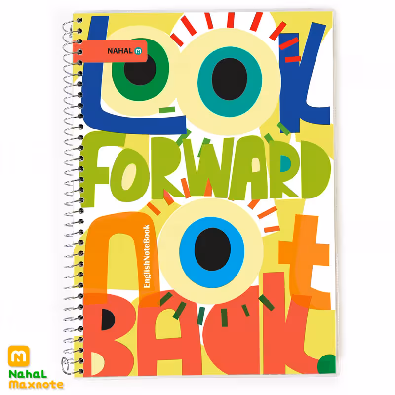 دفتر 40 برگ دو خط سیمی طلقی کد 3432.طرح 4