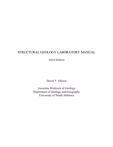 خرید و دانلود نسخه کامل کتاب STRUCTURAL GEOLOGY LABORATORY MANUAL