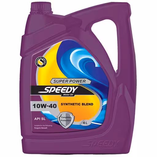 خرید روغن موتور اسپیدی سوپر پاور 10w40 sl/cf تمام سینتتیک چهار لیتری | اتوموبی