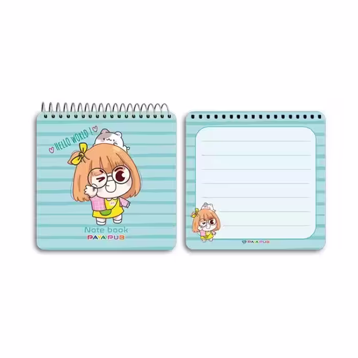 دفترچه یادداشت 10×10 طلقی فانتزی