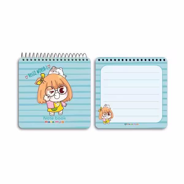 دفترچه یادداشت 10×10 طلقی فانتزی