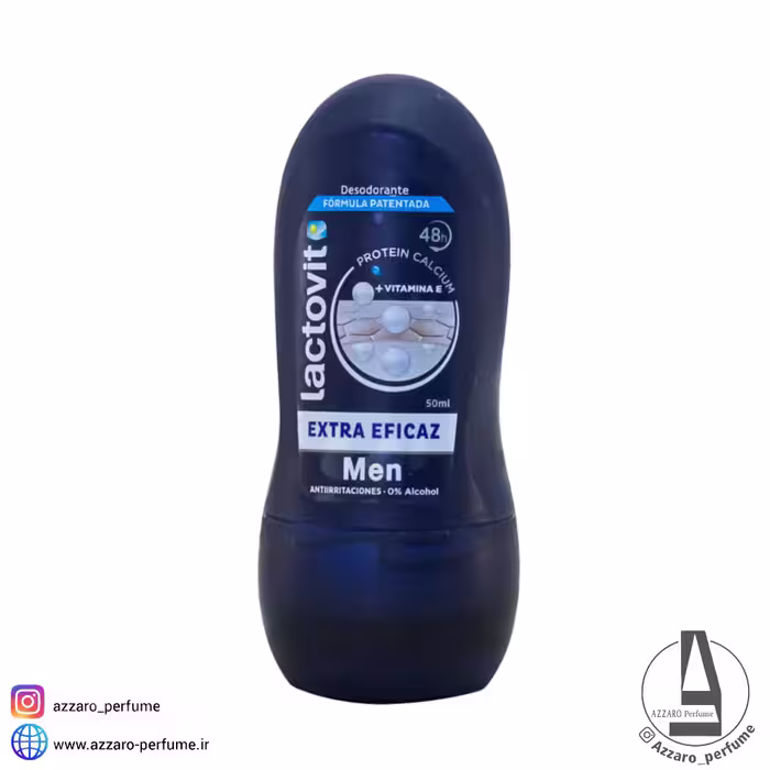 مام رول ضد تعریق مردانه لاکتویت Lactovit مدل EXTRA EFICAZ حجم 50 میل