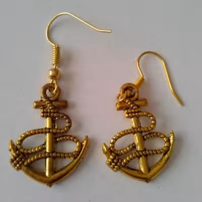 گوشواره آویز طرح لنگر