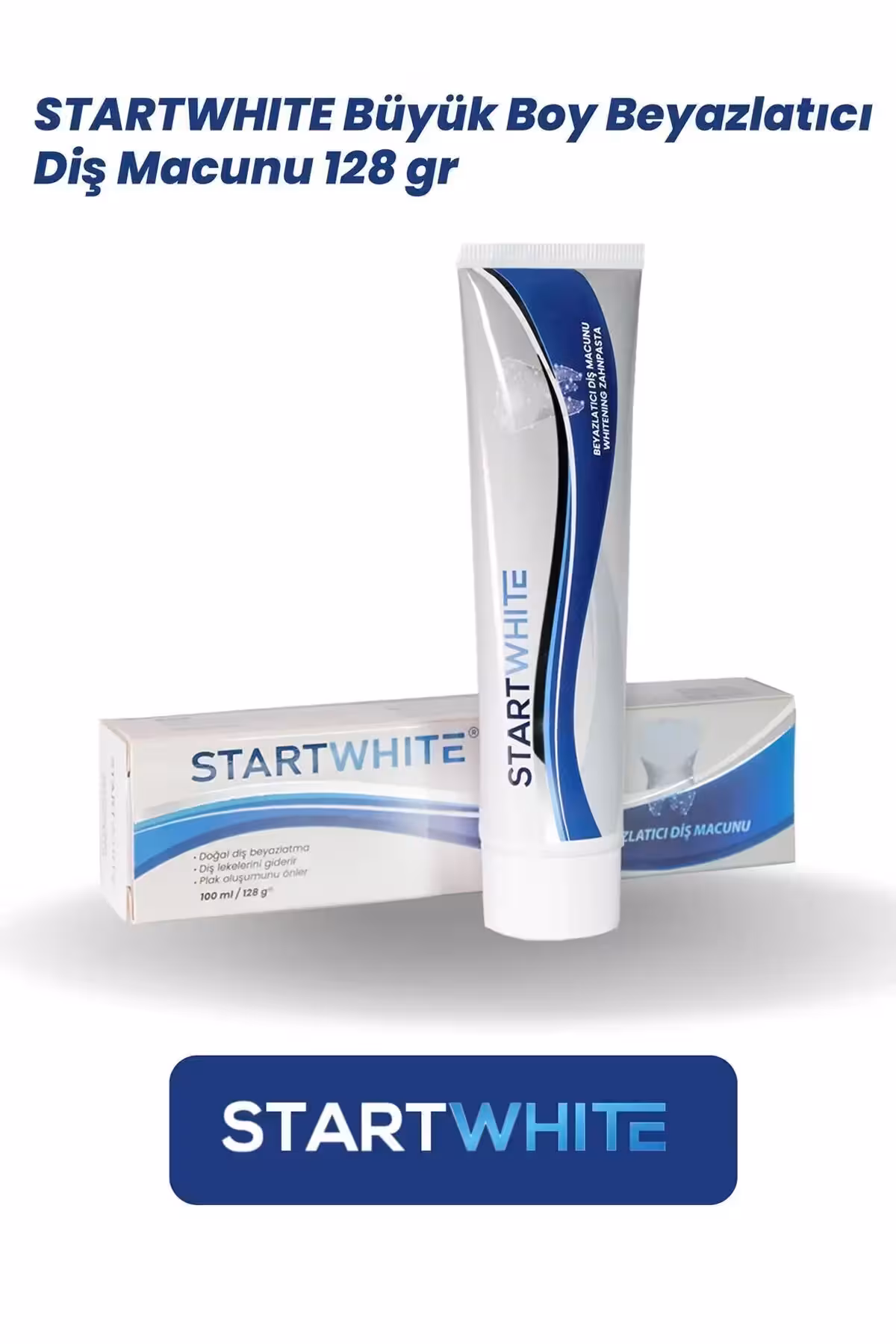 خمیر دندان whitening بزرگ 128 گرم - 8098
