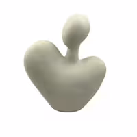 مجسمه دکوری مدل زوج قلبی مجموعه 2 عددی