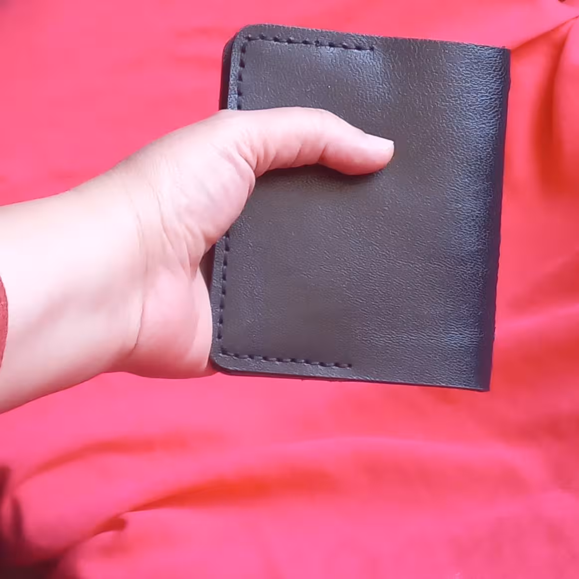 کیف مدارک چرم طبیعی-جاکارتی چرم طبیعی دست دوز-جاکارتی چرم بزی دست دوز-جامدارک ماشین چرم طبیعی بزی