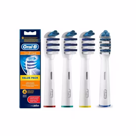 سری یدک مسواک برقی اورال بی ORAL-B TRIZONE بسته 4 عددی