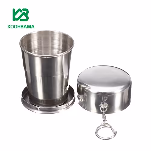 لیوان تاشو استیل سایز بزرگ