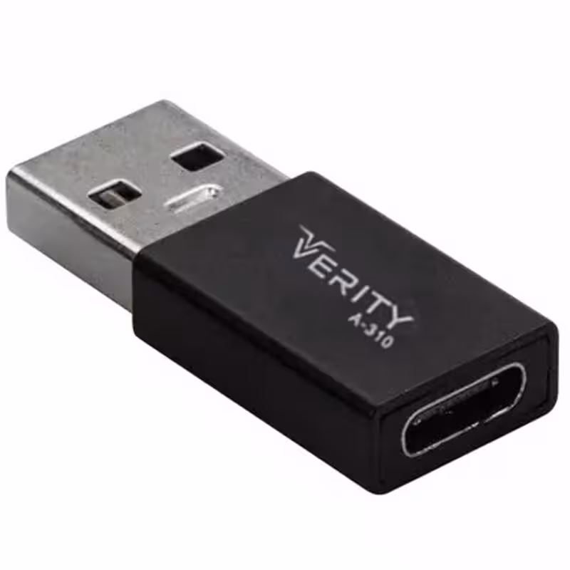 تبدیل تایپ سی به USB وریتی مدل Verity A310 Type-C To USB  گارانتی یک ساله