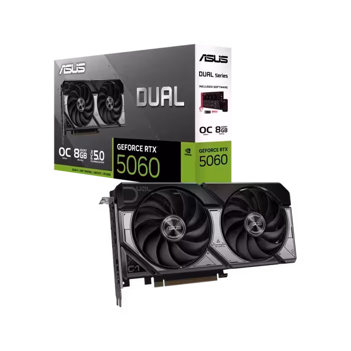 کارت گرافیک ایسوس Dual GeForce RTX5060 8GB GDDR7 OC Edition