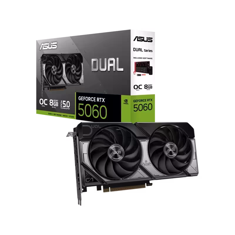 کارت گرافیک ایسوس Dual GeForce RTX5060 8GB GDDR7 OC Edition