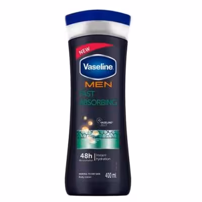 لوسیون بدن مردانه وازلین مدل Fast Absorbing حجم 400 میل