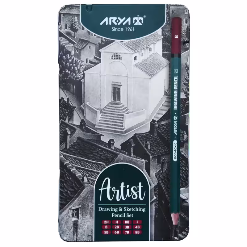 مداد طراحی آریا مدل ARTIST مجموعه 12 عددی | چاوه