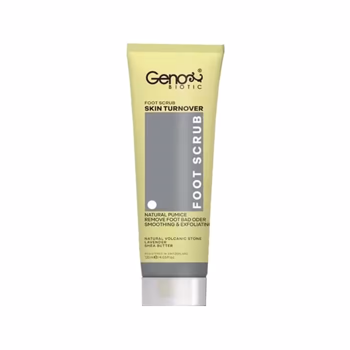 اسکراب لایه بردار پا ژنوبایوتیک مدل Turnover حجم 120 میلی لیتر | GenoBiotic Foot Scrub Skin Turnover