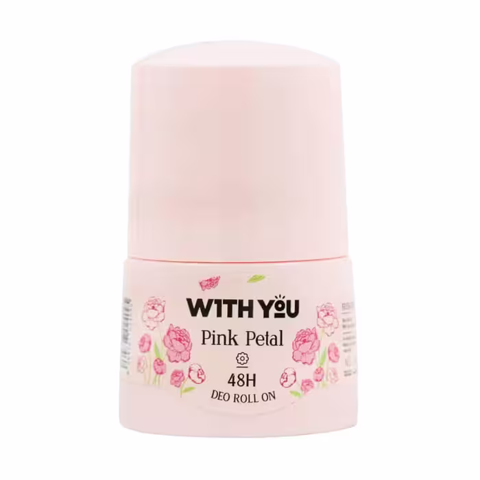 مام رول ضد تعریق ویت یو مدل Pink Petal حجم 50 میلی لیتر ( With You Pink Petal Deo Roll On 50ml )