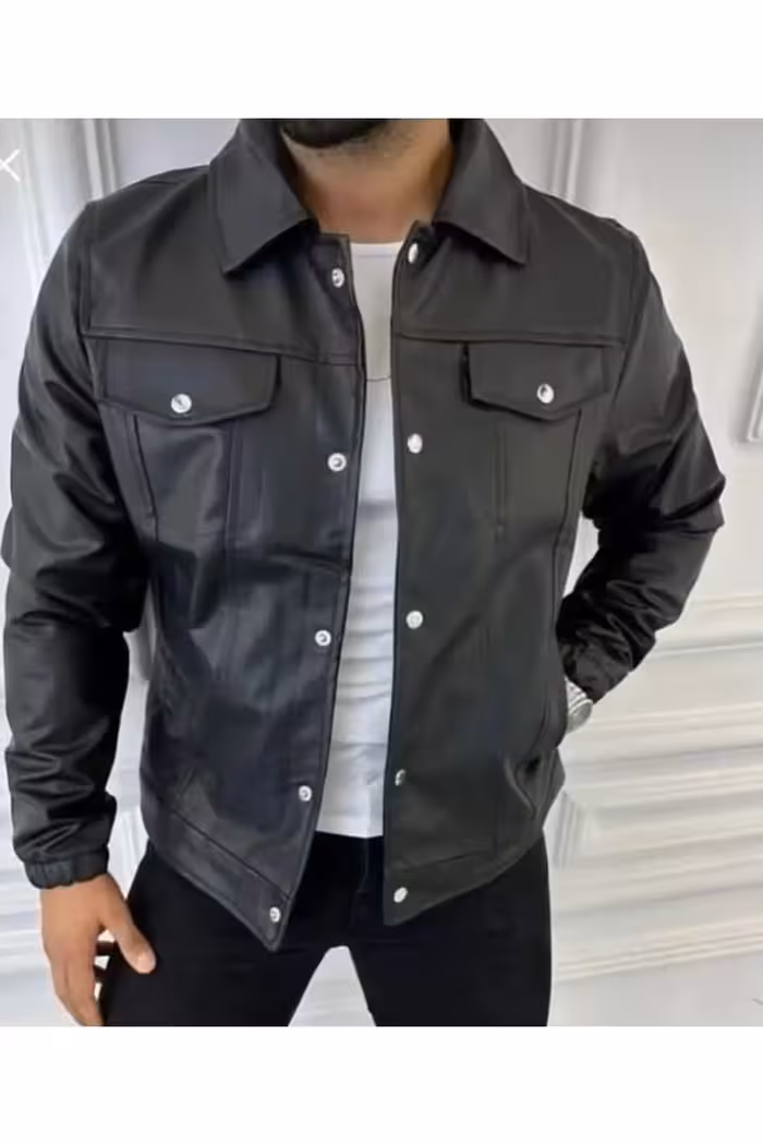 پالتو و کاپشن چرم مصنوعی مردانه - 7319