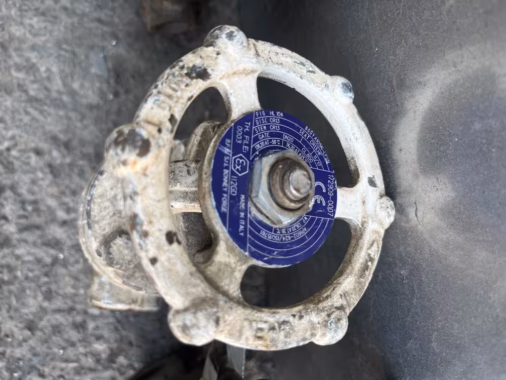 شیر کشویی 3/4 اینچ ساکت ولد کلاس 800 از جنس DN20  SAET  CR13 STEM CR13  DISC CR13 BODY A105N