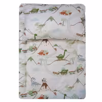 وانیا ست تشک و بالشت نوزاد طرح قطار و دایناسور