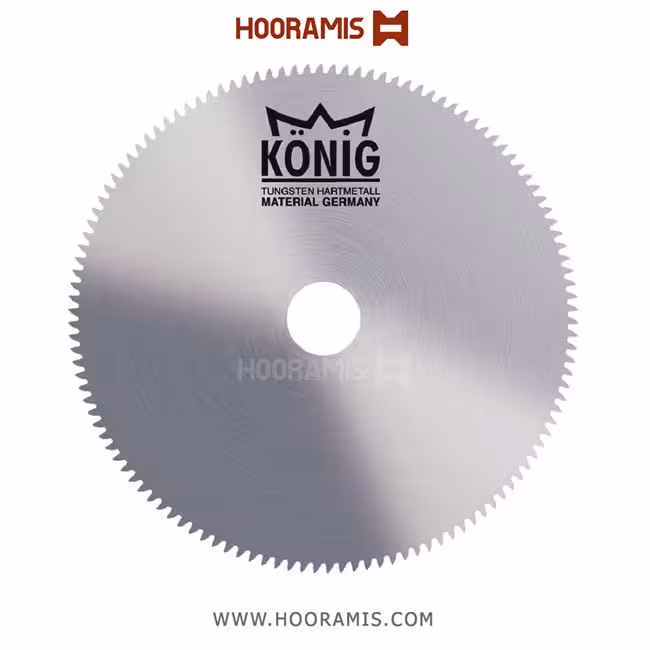 تیغ اره فولادی برش پروفیلهای uPVC و پلاستیک برند Konig ترکیه به ابعاد Z410 - 500*2.5*40