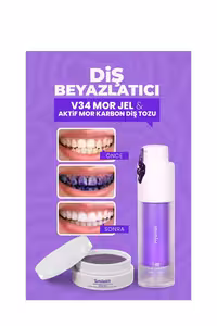 ژل بنفش و پودر سفید کننده دندان برند Smilekit