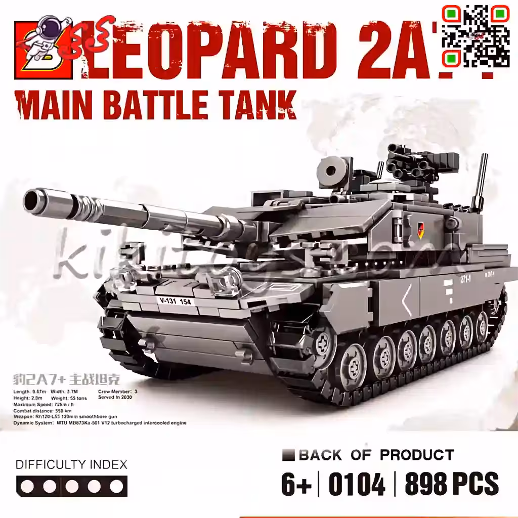 لگو تانک جنگی بزرگ لئوپارد برند اس وای SY0104