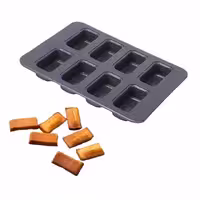 قالب تفلون مستطیل مینی 8 عددی