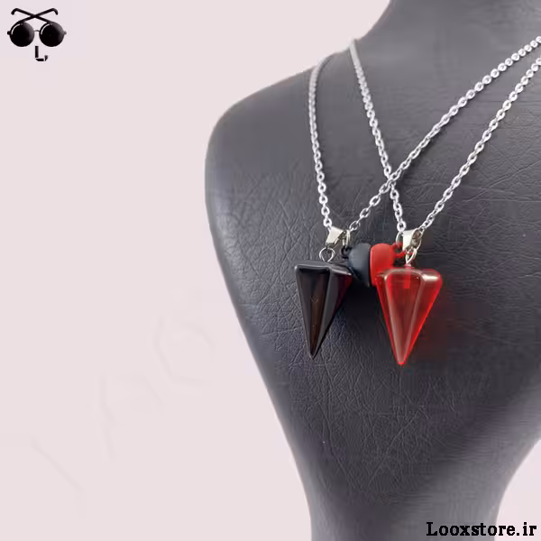 گردنبند ست عاشقانه مخروطی مگنت دار