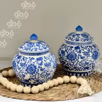 بانکه سرامیکی جینجر قلم آبیstr164