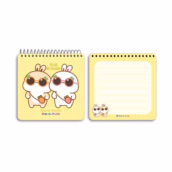 دفترچه یادداشت 10×10 طلقی فانتزی