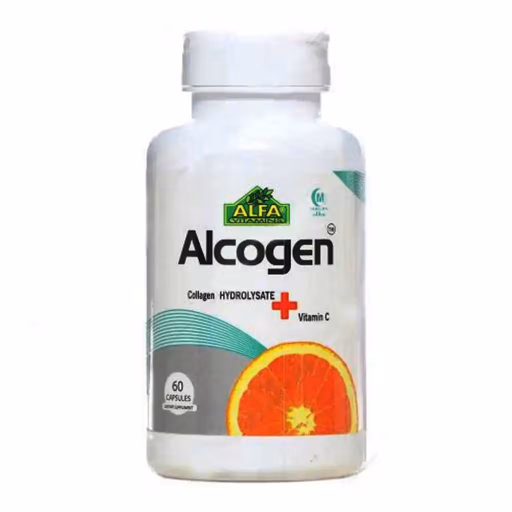 کپسول آلکوژن با ویتامین C تعداد 60 عددی آلفا ویتامینز Alfa Vitamins