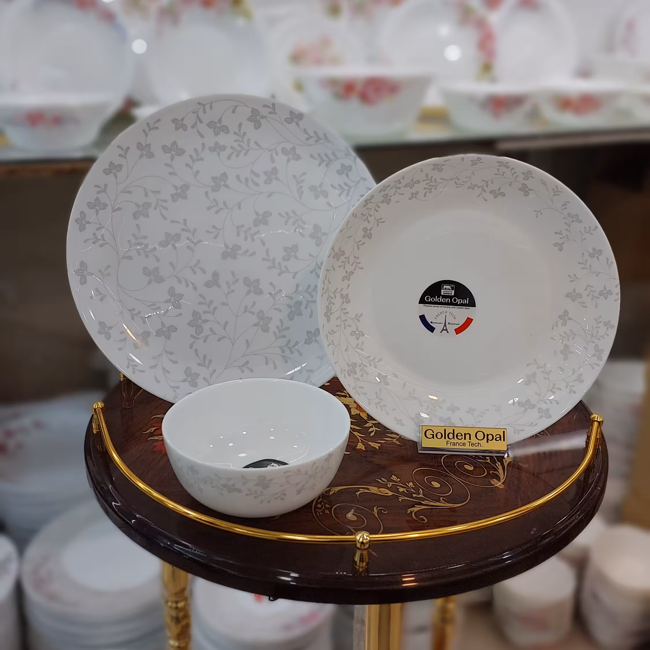 سرویس آرکوپال 26 پارچه گلریز طوسی ارسال رایگان