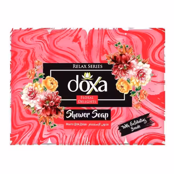 مشخصات، خرید و قیمت صابون حمام دوکسا با رایحه گل بسته 4 عددی ⭐️ ویان مارکت