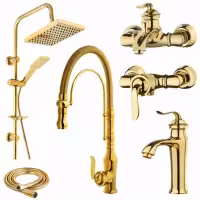 ست شیرآلات آیدا صنعت مدل بامبو پلاس مجموعه 6 عددی