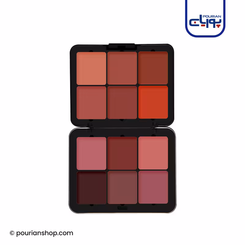 پالت 12 رنگ کرمی رژگونه فیوچر میکاپ