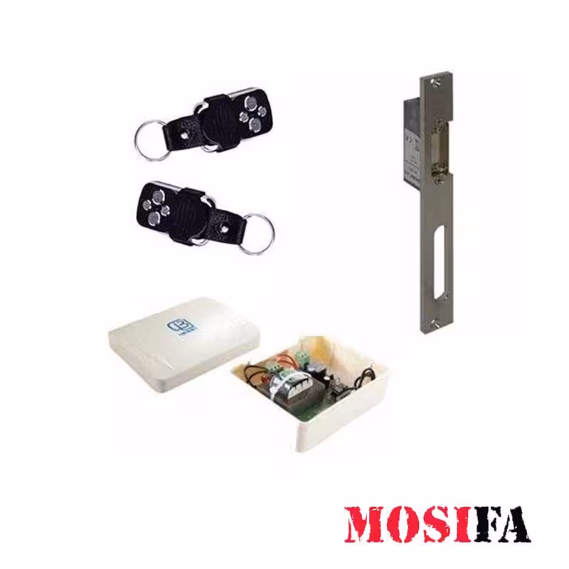 پک قفل برقی ریموت دار درب چوبی و ضد سرقت