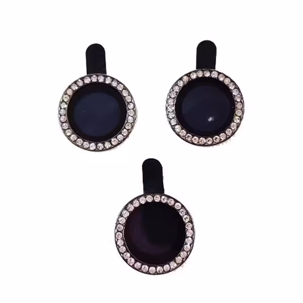 محافظ لنز دوربین مدل رینگی نگین دار کد M-80 مناسب برای گوشی موبایل اپل iPhone 14 Pro / 14 Pro Max