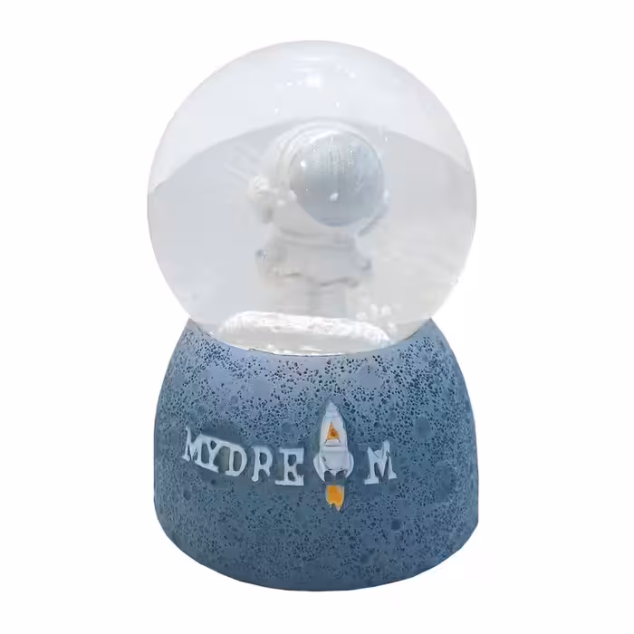 گوی مدل برفی ریز چراغ دار طرح فضانورد کد 3329