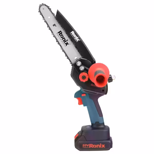 اره زنجیری شارژی 20ولت 20سانت براش لس رونیکس مدل 8658