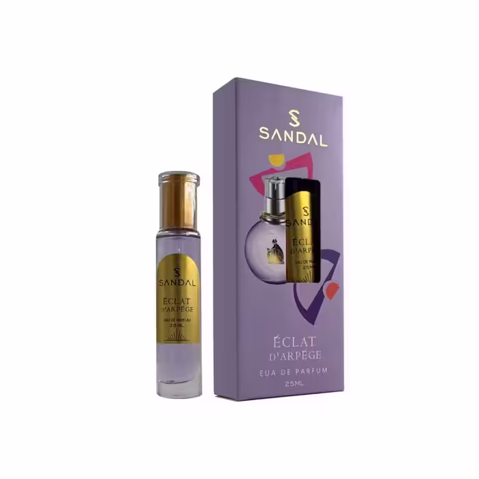 عطر جیبی زنانه صندل مدل اکلت SANDALحجم 25 میل