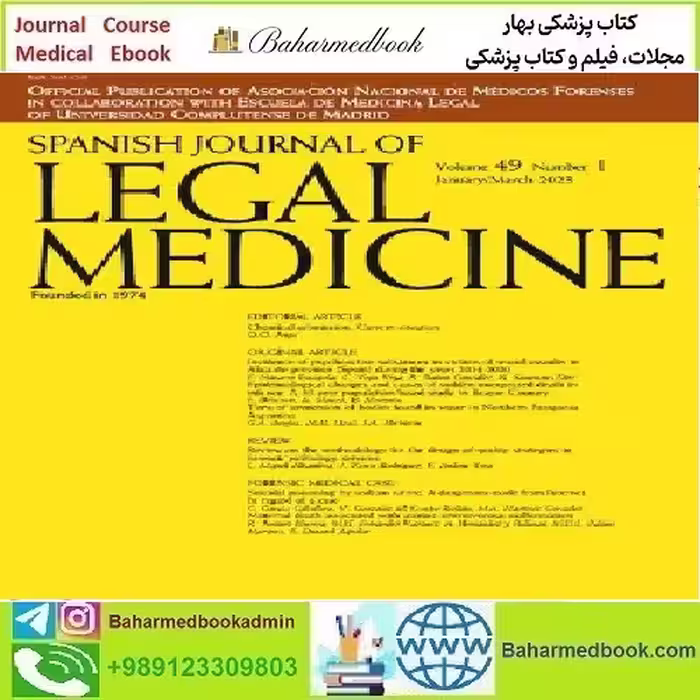 Spanish Journal of Legal Medicine Volume 49 Issue 1 2023 TRUE