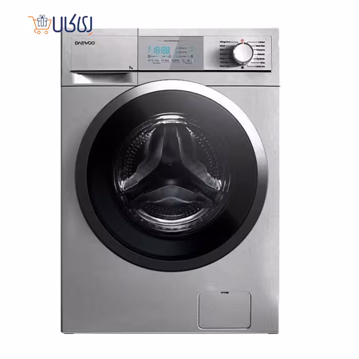 ماشین لباسشویی دوو 7 کیلویی نقره ای مدل DAEWOO DWK-7102